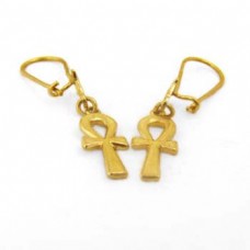 18k ankh key earrings (jewelry gifts)