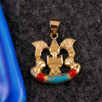 18k Egyptian gold healing sign pendant (jewelry gifts)  
