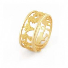 18k gold royal lotus and Cleopatra ring (Rings Collection)