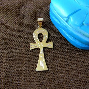 Gold Ankh key pendant (jewelry gifts)