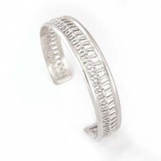 Infinity silver Ankh key Bangle