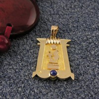 personalized Gold temple gate pendant (personalized gifts)