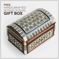 Handcrafted Mother Of Pearl Wooden Box